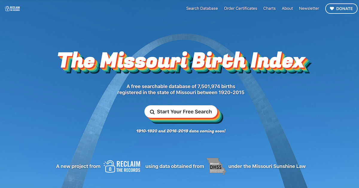 missouri birth records