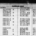 New York State marriage index